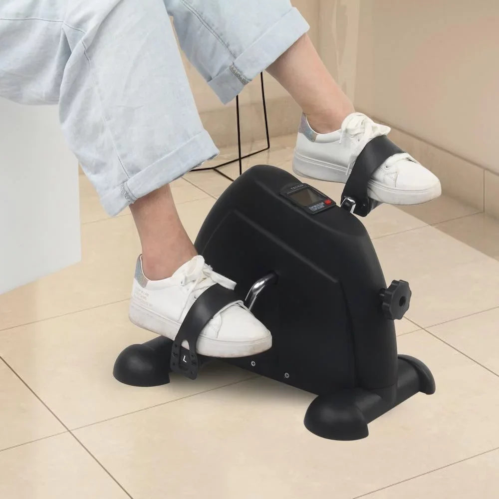 Desk Bike Home Black ExerciseTherapy Exerciser, Pedal Under Bicycle, GoDecor
