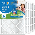 by FPR HVAC 6 Furnace AIR. FILTERS Electrostatic 16x22x1 Filter Air AIRX Filters 700 Pack & Pleated Air WICKED MPR Premium USA 16x22x1 AC Filter MERV to 8 Conditioner Comparable Made CLEAN 5
