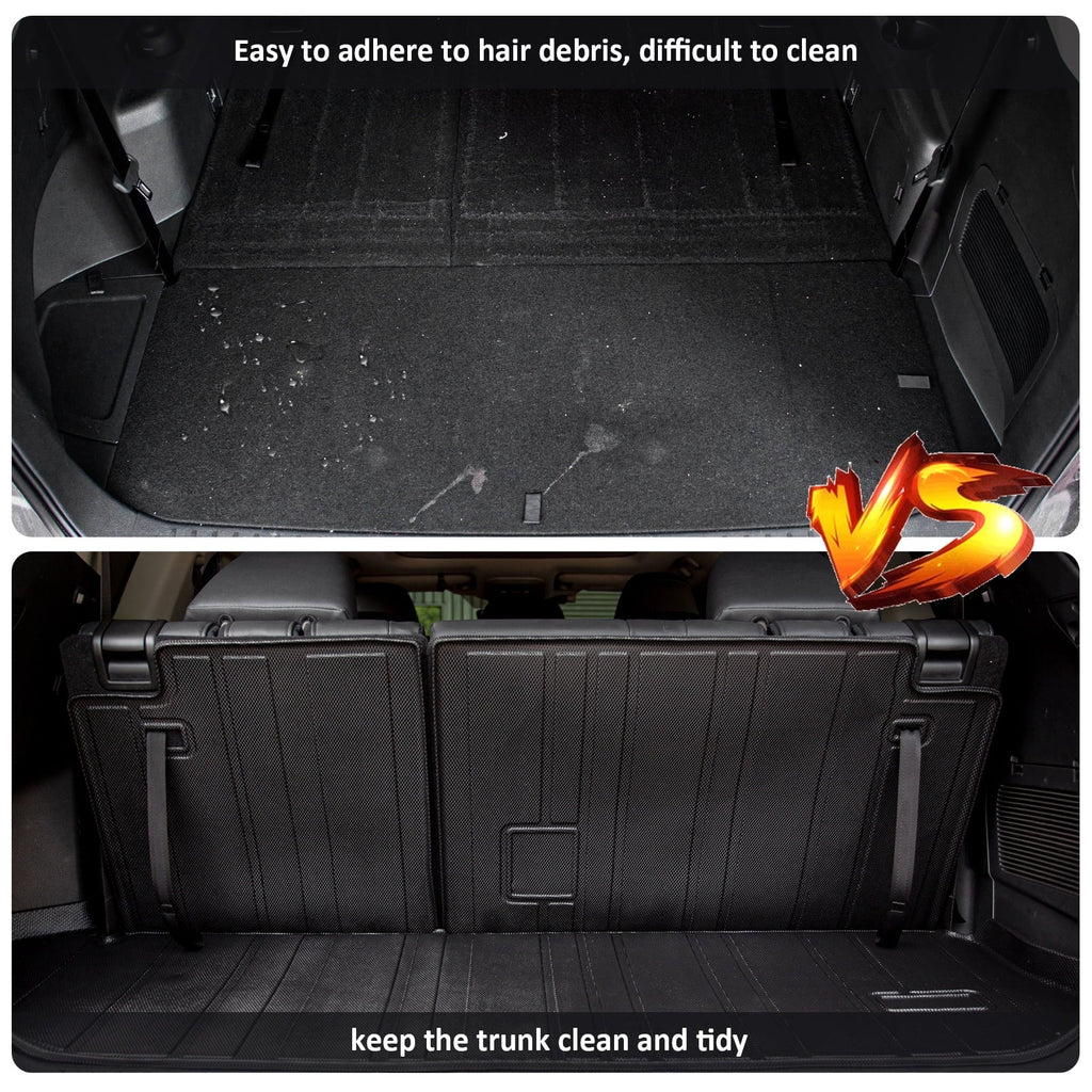 with Highlander Cargo 2020-2024 Liner Toyota Mat Accessories Highlander Fit Mats Car Trunk Backrest