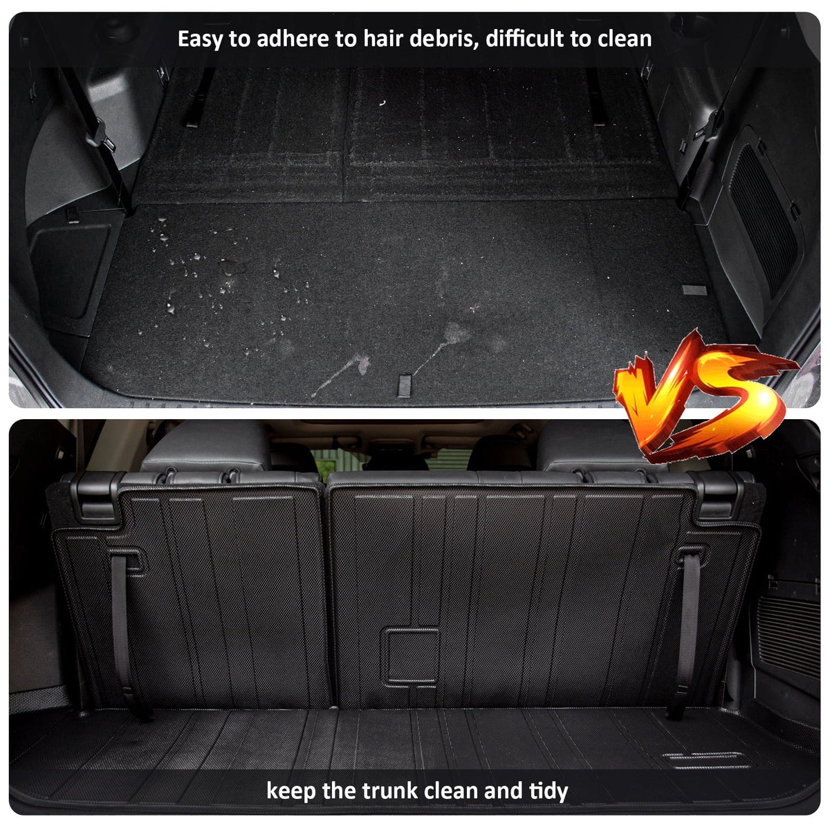 with Highlander Cargo 2020-2024 Liner Toyota Mat Accessories Highlander Fit Mats Car Trunk Backrest