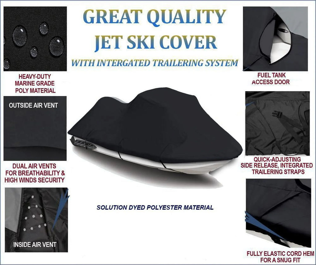 1996 2003 1100 OF 1999 1997 LINE 2 SKI TOP BLACK Compatible 1998 Ski ZXi Cover JET Seater THE 2000 2002 Cover Jet PWC for 2001 Kawasaki