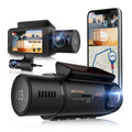 Cabin Wi-Fi Dashcam Channel Camera with Rexing Rear 3 Built-in Front, and & GPS V33 1440p+1440p+1440p