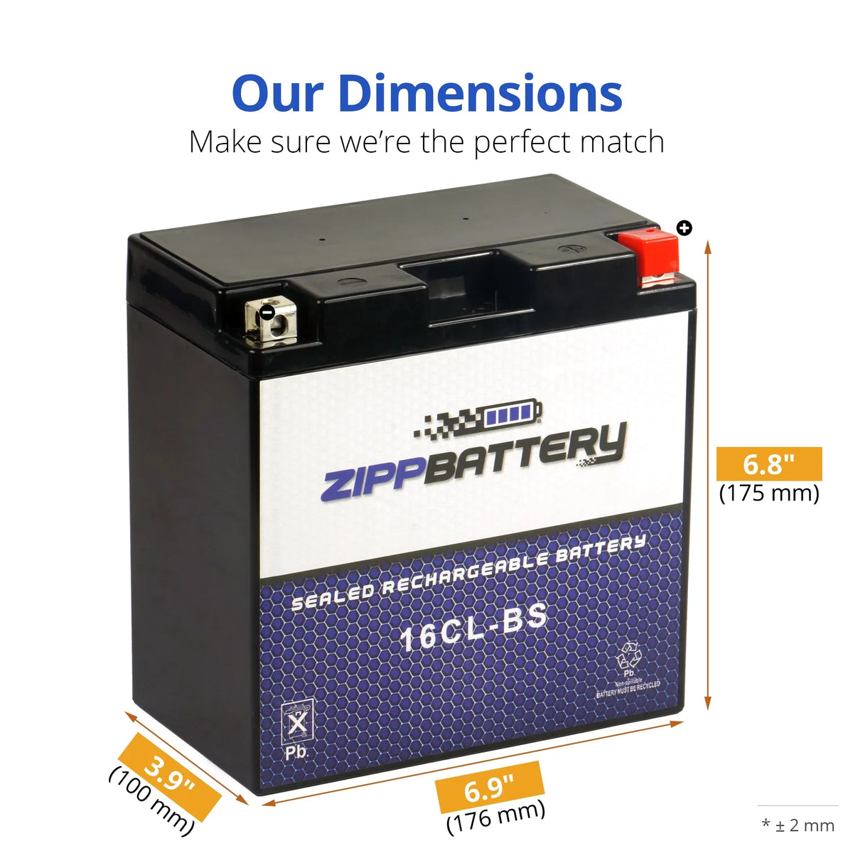 Battery Cc Years Yb16cl-bs Jet Zipp All All All for Polaris Battery Ski Models