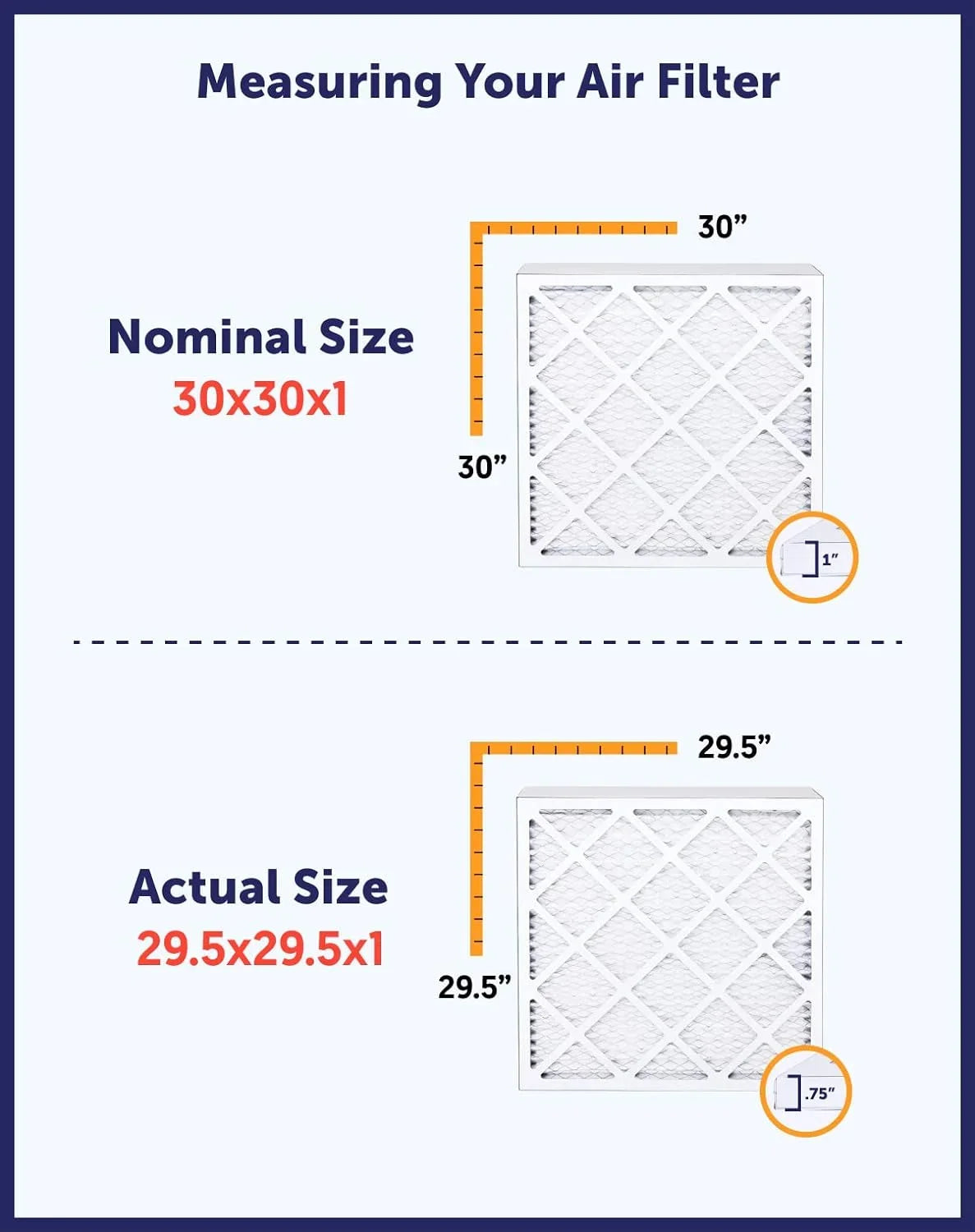 HVAC Actual Pleated Filters | King 25 MADE Furnace .75" | 8 25x25.5x1 x | 25.5 x Filter 4-PACK Air Size: MERV A/C USA IN Filter |
