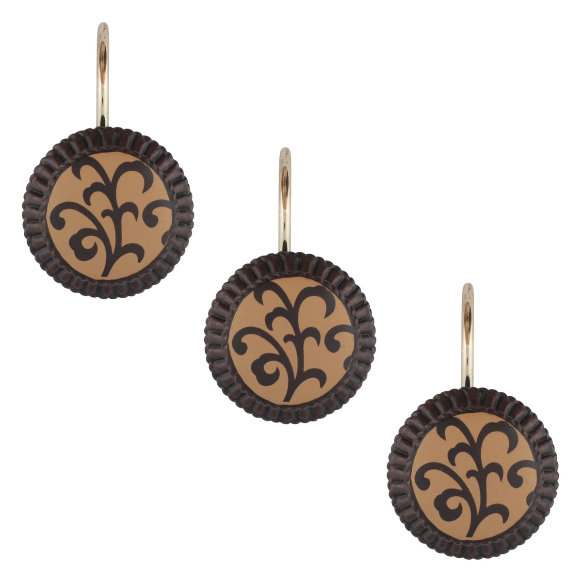 Curtain Sherry (Set Shower Belacour of Kline Hooks - Cocoa 12)