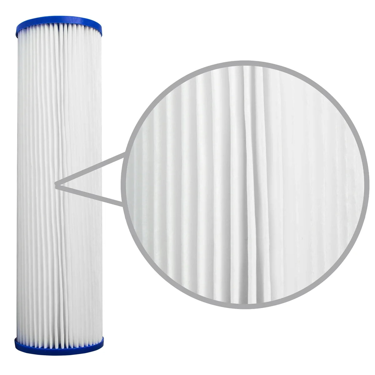 Cartridge 20x2.5" micron Water Poly Pleated 25 Pack 10 Filter