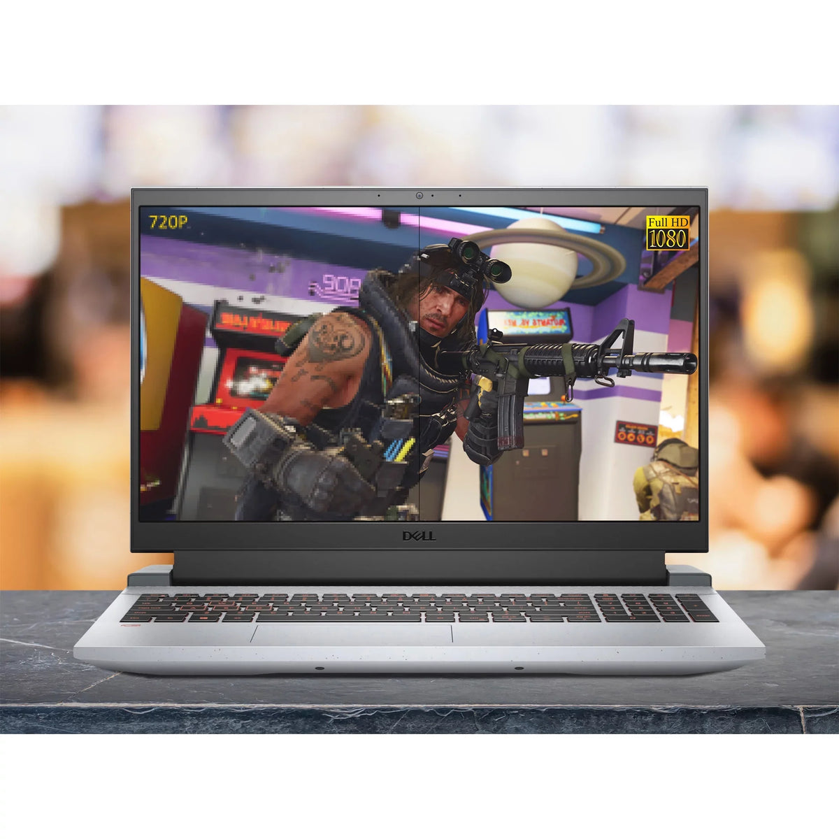 Dell Gaming Grey, FHD 8GB 3050 120Hz NVIDIA 512GB Windows G15 AMD PCIe Notebook, Ryzen SSD, 7 Ti, 5800H, 11 RAM, RTX Home Phantom 15.6" GeForce