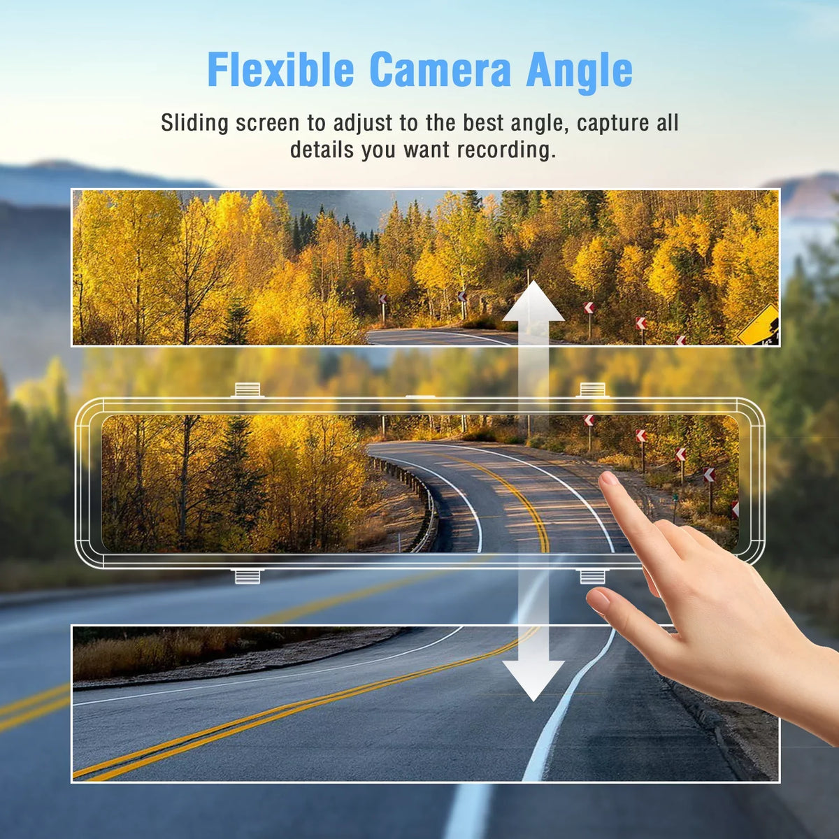 for Assist, 10" Camera, Backup Full Mirror Waterproof Loop and Dash Rear Rear Front Mirror Car, Touch View Reverse 1080P Recording, Dual G-Sensor Camera Camera, Screen, 2.5K TOGUARD Parking Dash Cam