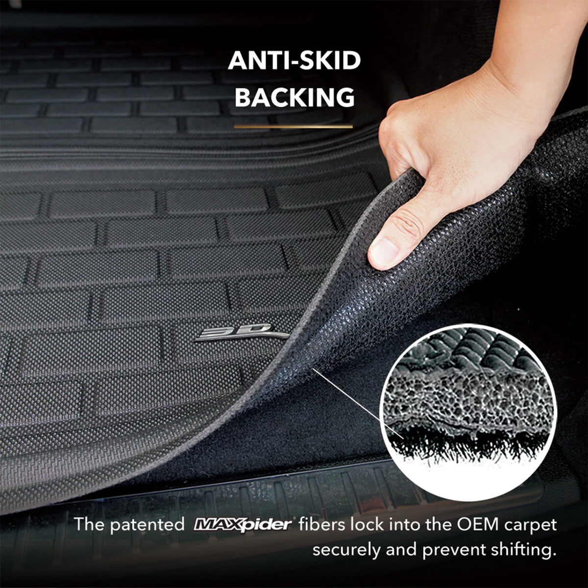 3D Cargo CX-5 compatible MAXpider MAZDA Liner - Liner 2013-2016 KAGU with (BLACK) Cargo