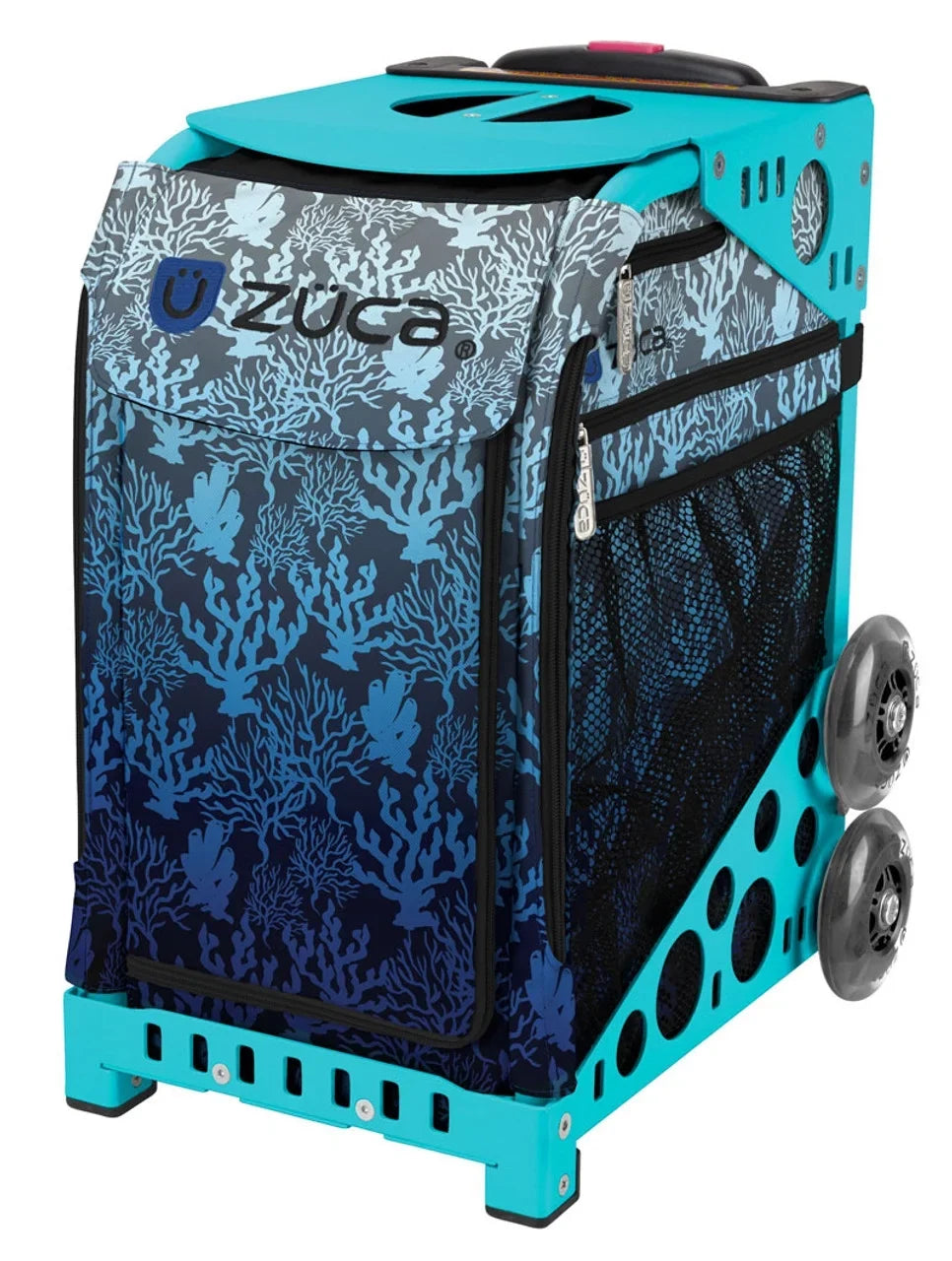 Bag - 18" Wheels Sport (Turquoise Zuca Reef Flashing Frame) with
