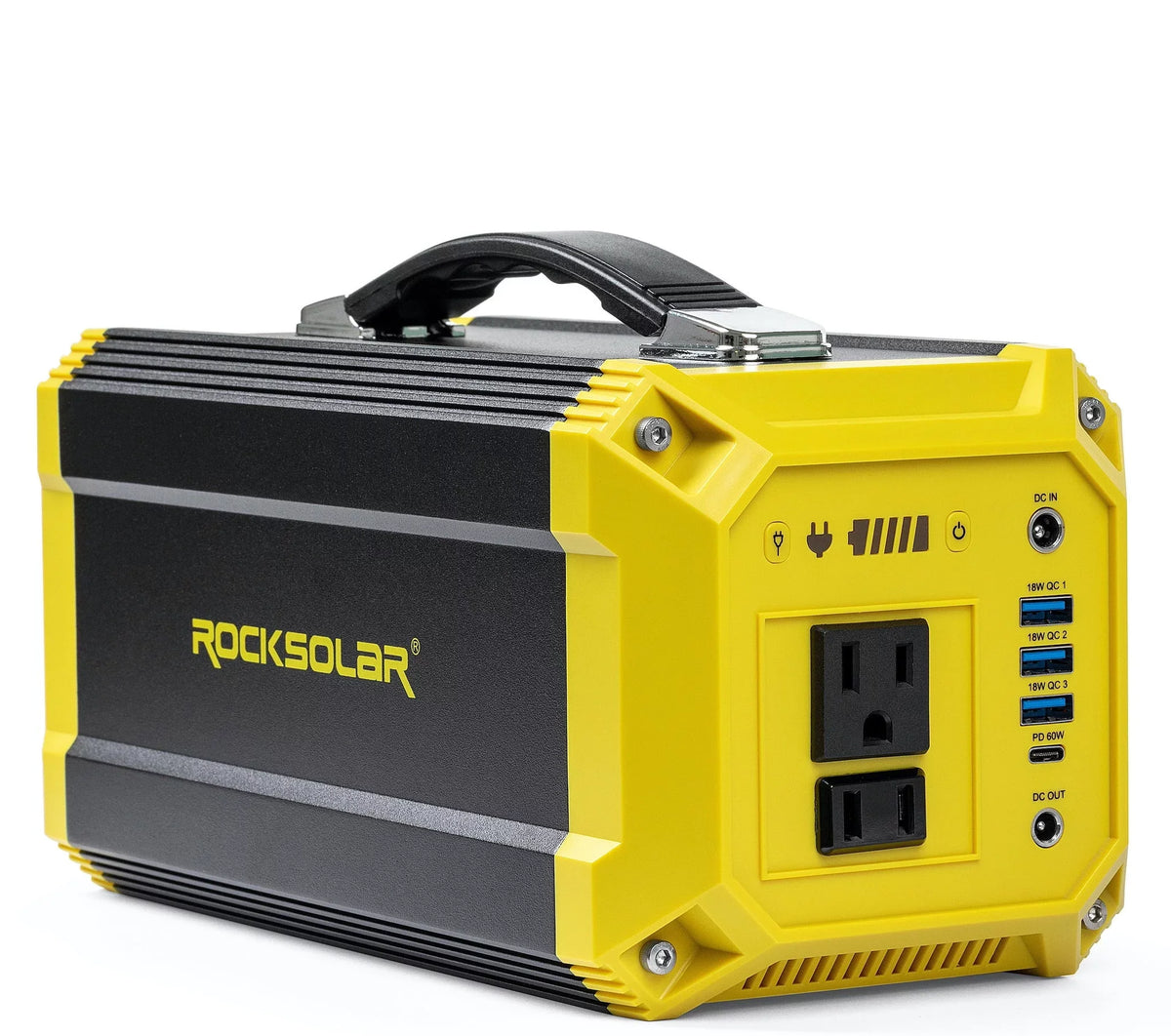 Station Generator with Foldable Portable Panel ROCKSOLAR Utility Power Solar 300W 60W Kit
