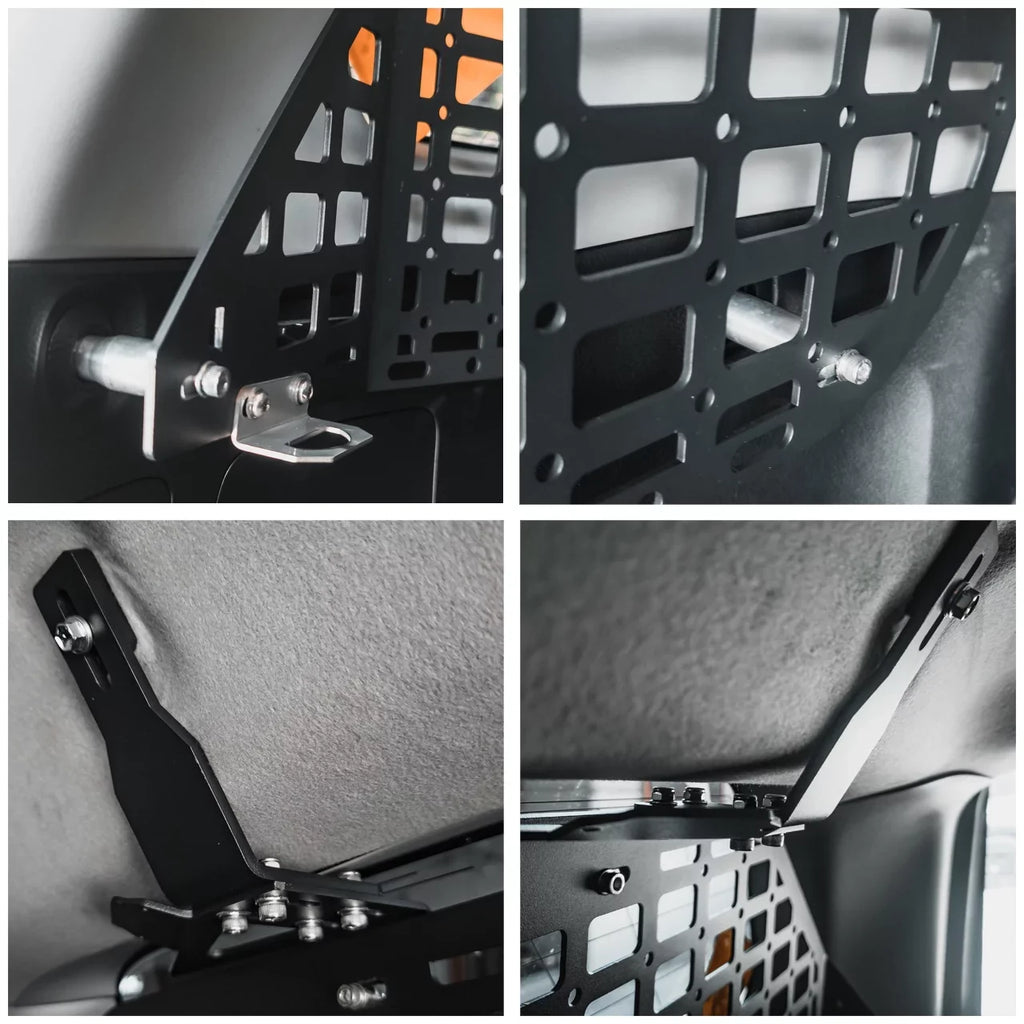 Window MSW100 2010-2023 Toyota Storage Molle Panel Black for 4Runner Shelf BAKOD