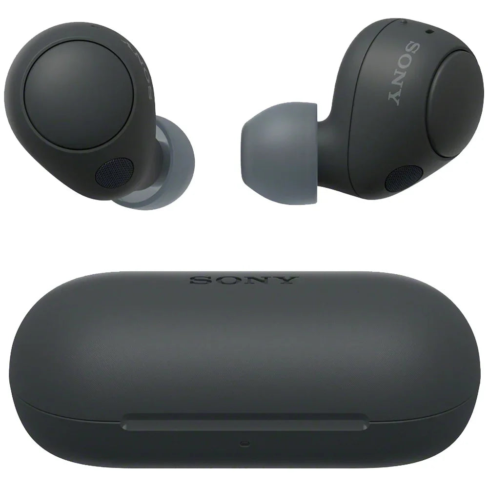 IPX4 Mic Wireless and Noise with Sony WF-C700N Headphones Resistance, Black in-Ear Canceling Box Bluetooth Open Earbud Truly Water