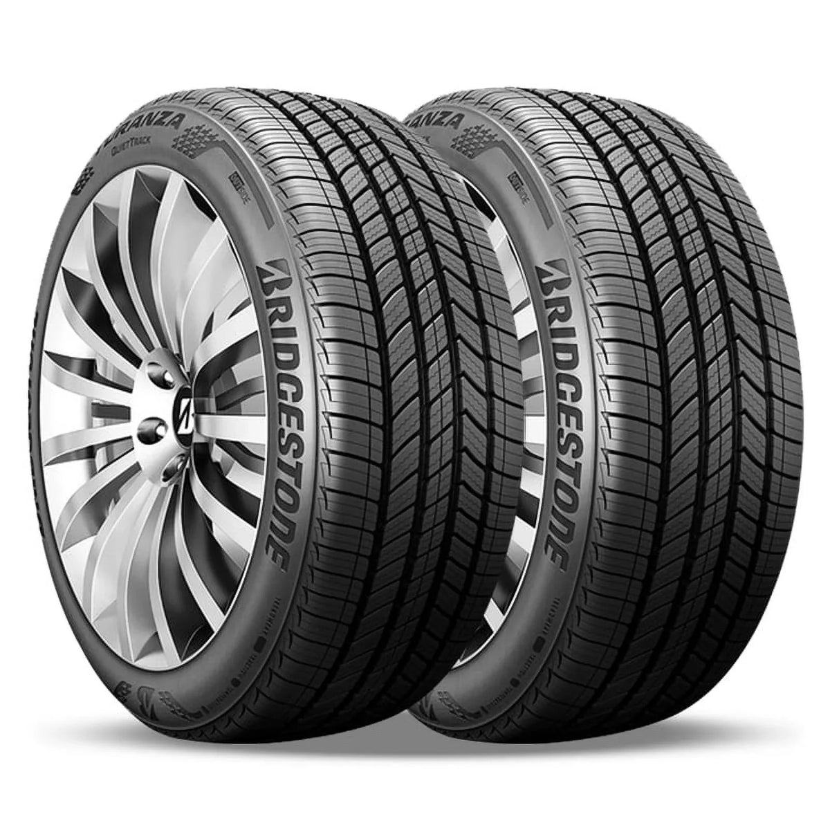80K / 800AA 91H Bridgestone / 195/65R15 2 Tires 195/65/15 Warranty BR000064 QuietTrack Turanza 1956515 Mileage
