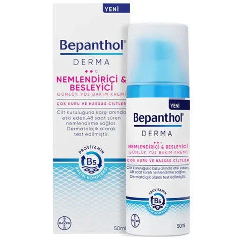 Cream Moisturizer Derma and 50ml Facial Bepanthol Care Nourishing -