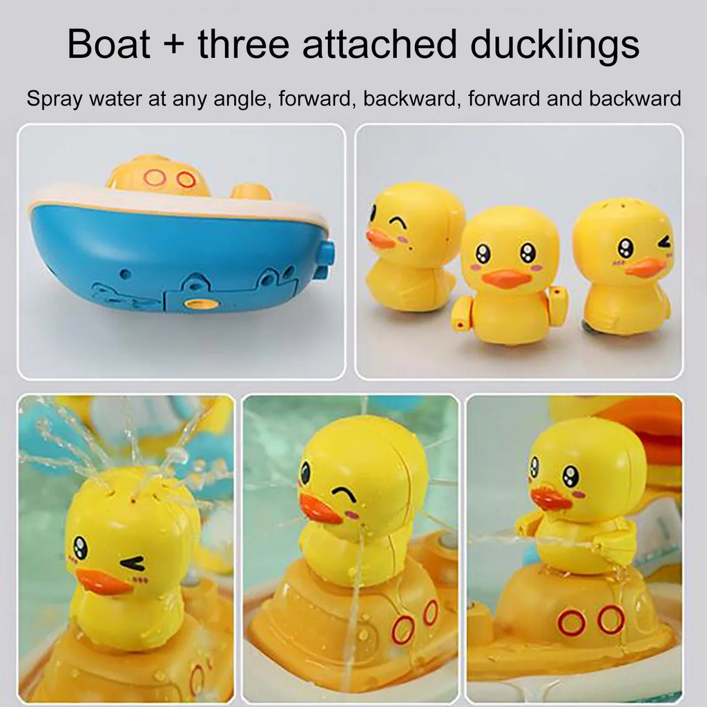 Revolving Ducks Kinds Water TOys, YHAIOGS Electric Shower of 3 Spray TOys, Ship Baby