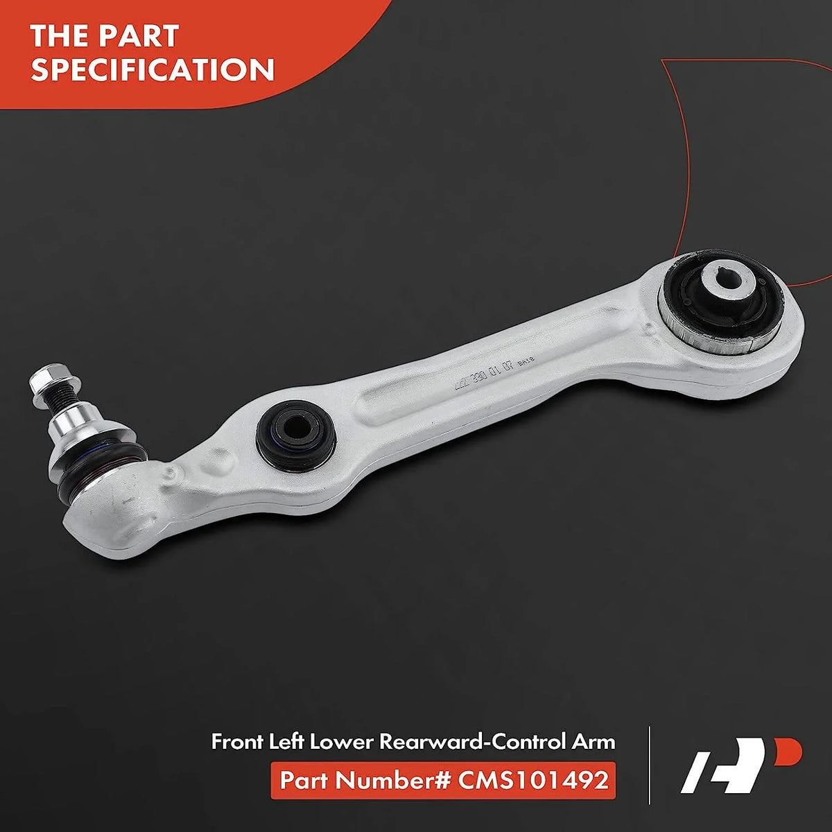 S550e Control S450 Mercedes-Benz AMG 2014-2017, 2018-2019, & Rearward S550 S63 Arm, Left 2015-2017 Compatible Joint A-Premium with Lower S560 with 2015-2017, Front Ball 2018-2019, Bushing,