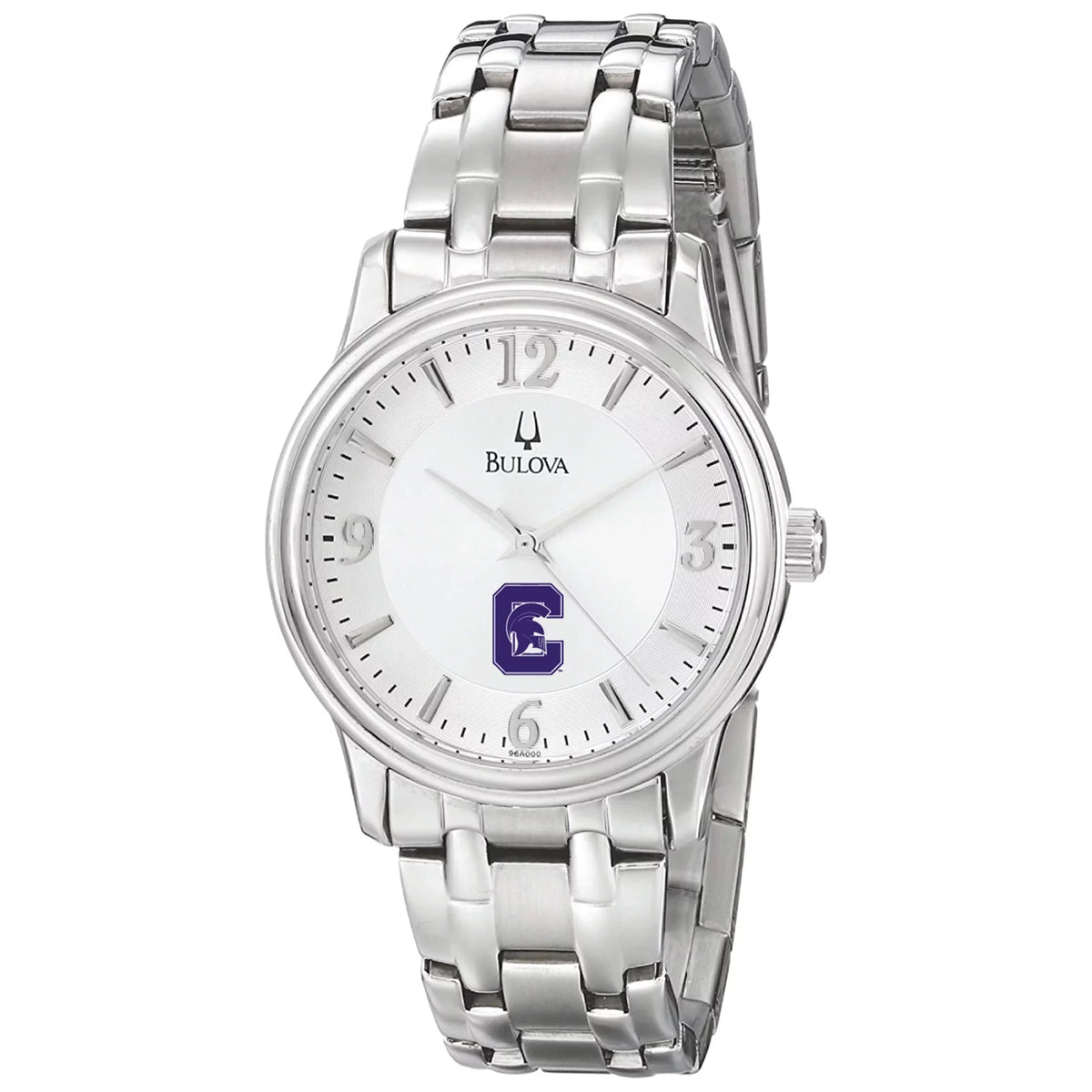 Steel Men's Stainless Watch Bulova Quartz Capital Silver University Comets