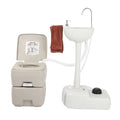 Tripper Camping Flushing Sink Boat Toilet Toilet Hand 5.3 5 Station Road and Camper Washing Portable RV Combo Gal Gal for