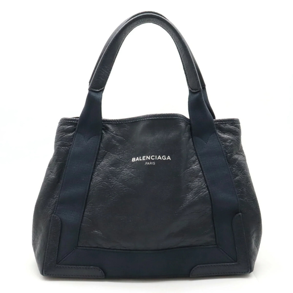 339933 Pre-Owned Leather Balenciaga (Good) Handbag,Tote Women's Navy Bag