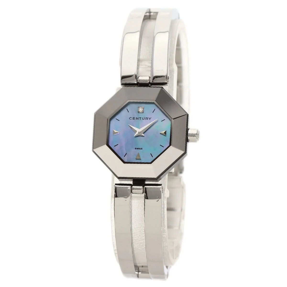 CENTURY Pre-Owned Century Time Steel/SS (Good) Gem Stainless Ladies Watch