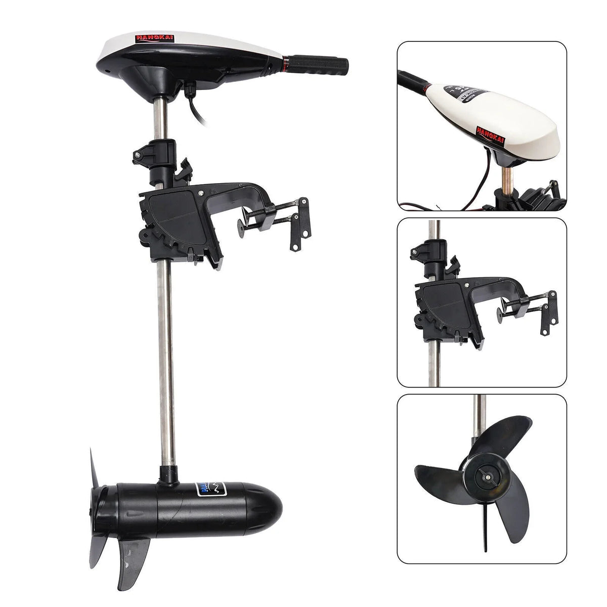 45LBS 12V Motor HANGKAI Trolling Duty Heavy Outboard Engine Boat Electric Motor