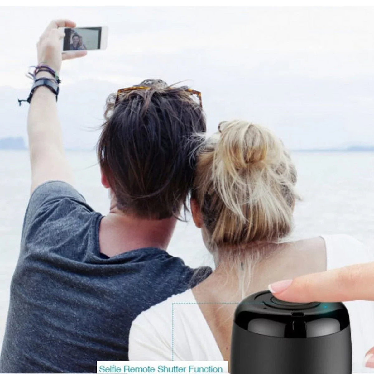 11/Pro/Max Speaker Mic With Audio 11/Pro/Max Handsfree Rechargeable iPhone - iPhone Multimedia Compatible Wireless Shutter Mini for Remote Silver