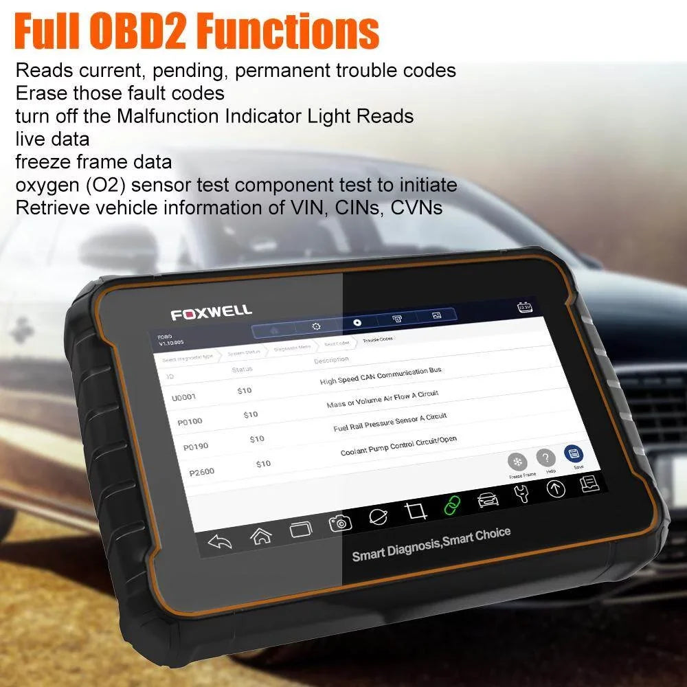 Auto Analyzer Scanner System Functions Car Scanner OBDII OBD OBD2 Reader Reset Services OBD Advanced Automotive Check, Tool Code GT60 All Automotive Tool Full Scan FOXWELL 24 EOBD Diagnostic