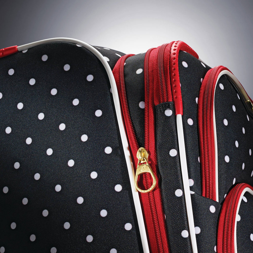 Mouse Minnie Carry On Spinner Bow Suitcase Softside Red