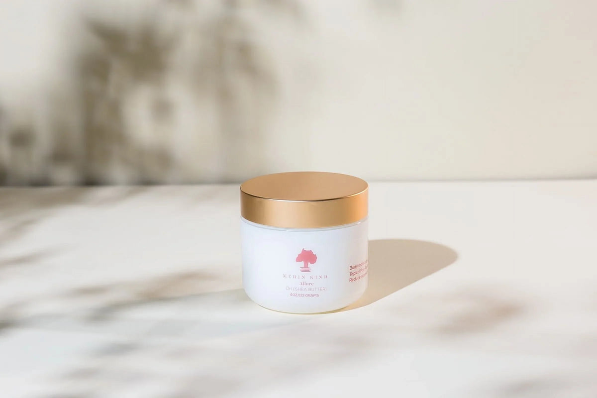Body Butter -Skin Orange, Kind Whipped ALLURE and 8oz.) Merin Tansy Hair (Blue Vanilla Shea