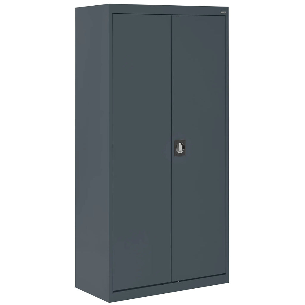 Wardrobe Charcoal Adjustable x 24"D with Cabinet Series x 72"H, Elite Shelf, 36"W