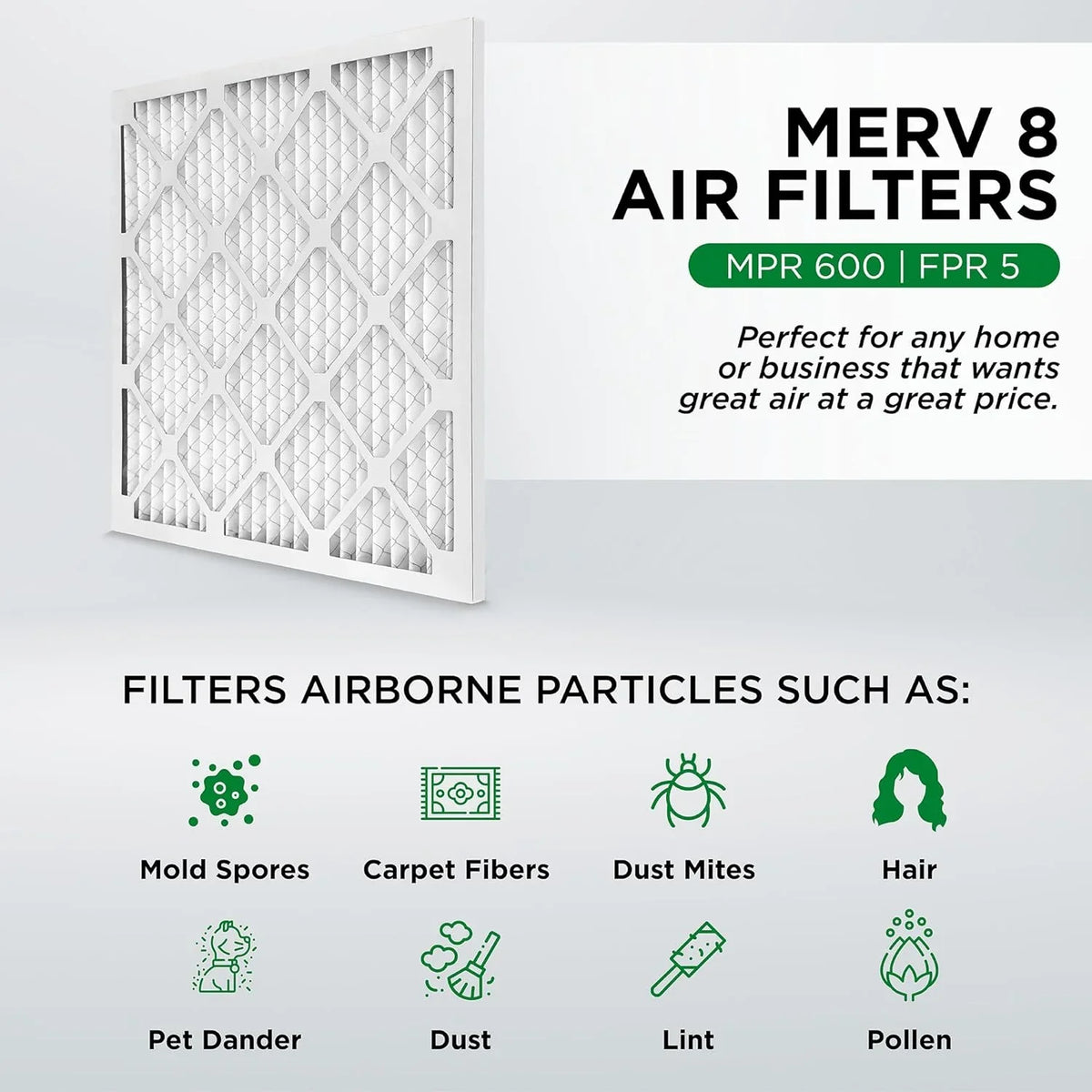Furne Case 1" Ext By Inch Filters 15-1/2 Size: 12. Pamlico. 8 Of MERV 19-1/2 16X20x1 X Pleated 3/4 X Air HV