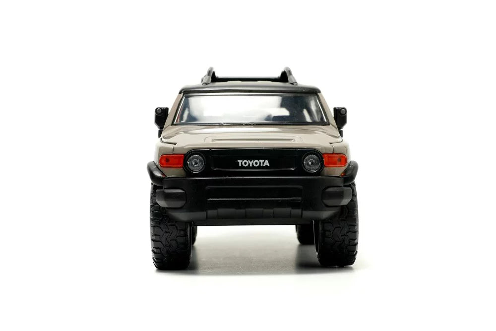 Roof 1/24 Toyota scale 34008 Jada and FJ Toys Cruiser Diecast w/ Wheels, Car Extra Rack - - Beige
