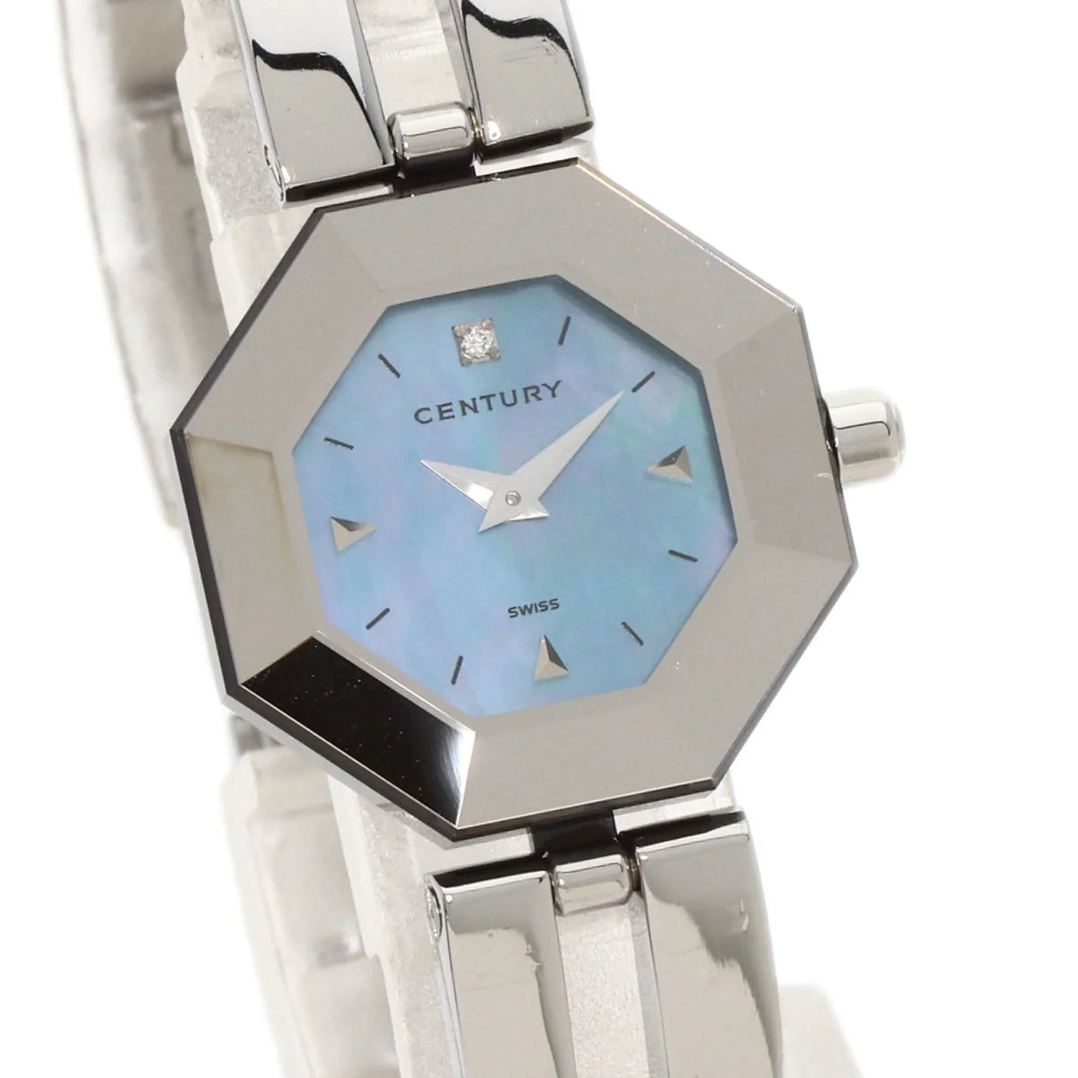 CENTURY Pre-Owned Century Time Steel/SS (Good) Gem Stainless Ladies Watch
