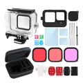 Plates 2pcs 3pcs suit,Plates Waterproof Tempered Compatible Kit + Tempered + case + Kit Waterproof Camera Waterproof + + 3pcs Kit Camera + Dazzduo Kit Camera Camera Filters 3pcs Waterproof +