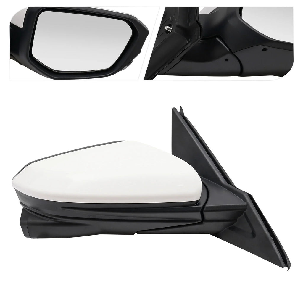 Fit Side Mirror Camera Sedan Honda Power White View Heated Right 2016-2020 Civic