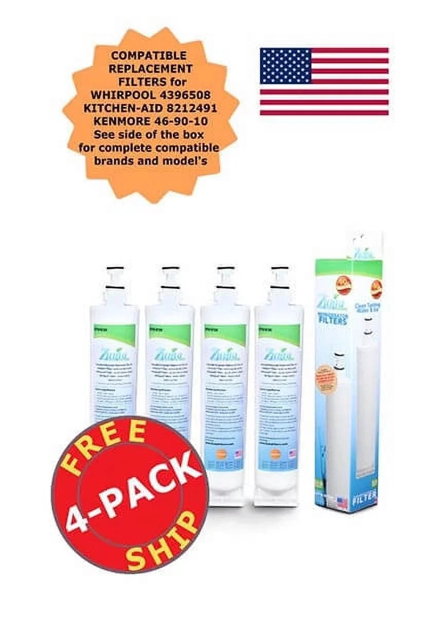 in Whirlpool® and # , with Brand Model Made Pack OPFW-RF300 U.S.A. 4396508 4 Water , , Ice ZUMA Compatible - Filter -
