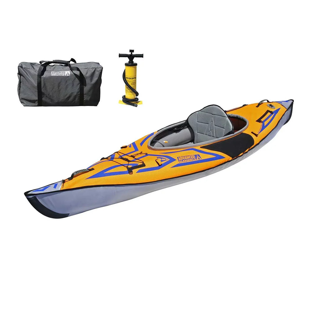 Advanced - Elements - Orange Inflatable Sports - Kayak with AdvancedFrame® 10 Pump ft