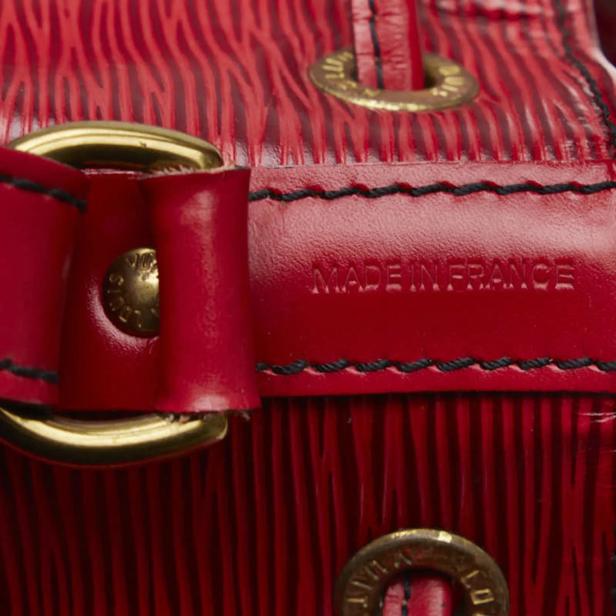 Vuitton Petit Pre-Owned Leather Shoulder M44107 One Noe Handbag LOUIS Red Bag Ladies Epi Castilian Louis (Good) VUITTON