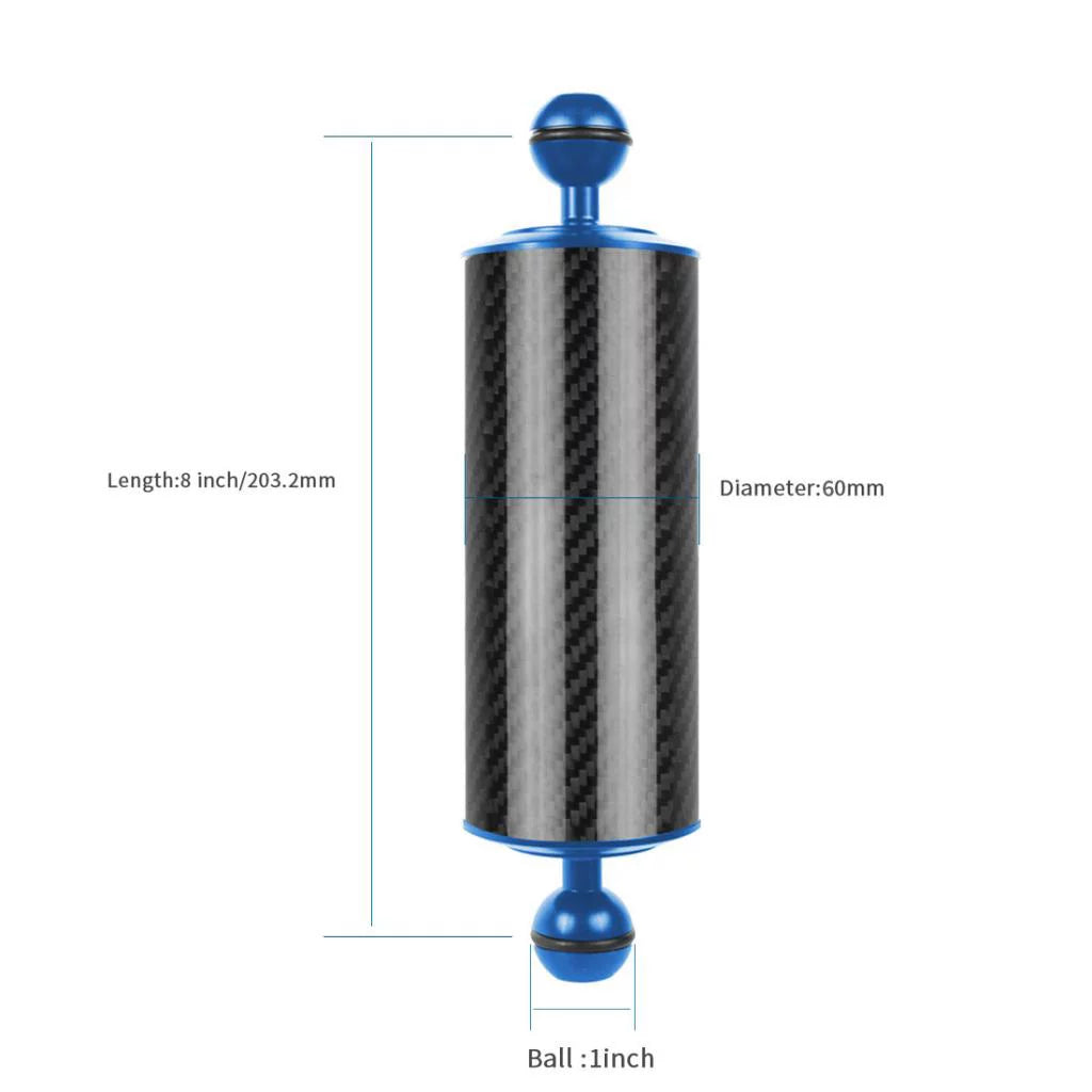 Arm for 8in double Water Floating Carbon Photography Float balls with Angle and Wide Arm Fiber