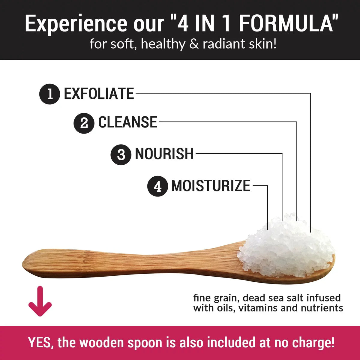 Exfoliating - SANDALWOOD + Set BODY Wooden Infused & Scrub Organic pureSCRUBS - 16oz Organic FREE Body Mini Dead Loofah SCRUB Bar Pure Nutrients & Premium Salt Oils Essential Spoon, Large Sea Soap