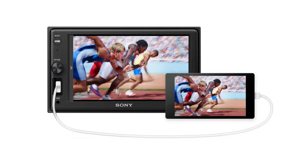 Sony Watts NEW XAV-1500 4 - - 6.2" x - Display receiver Screen Touch 55 Digital