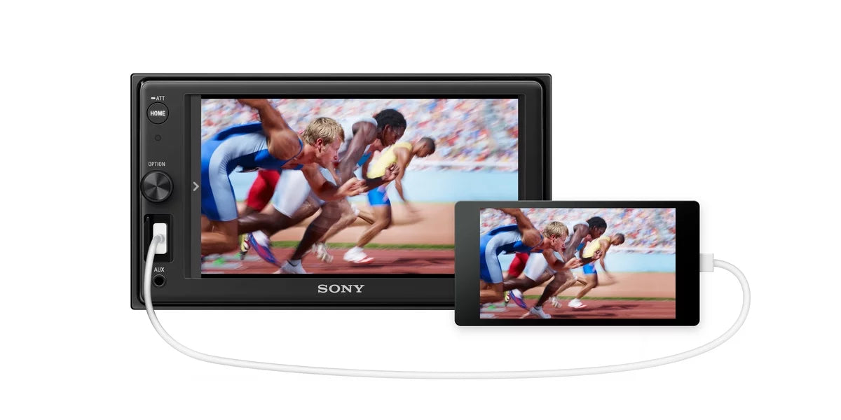 Sony Watts NEW XAV-1500 4 - - 6.2" x - Display receiver Screen Touch 55 Digital
