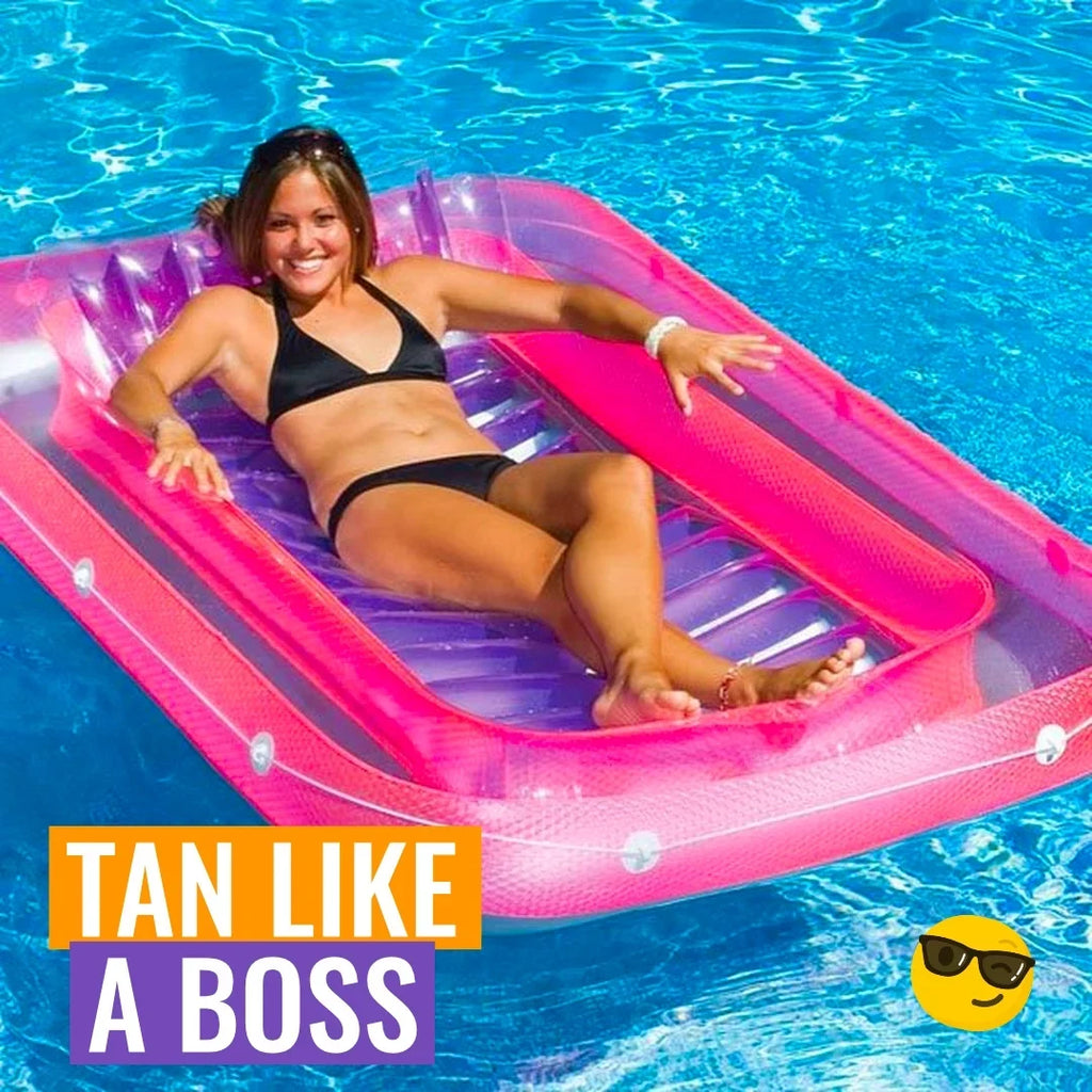 '- Inflatable Pool Tanning Float Swimming Tanner