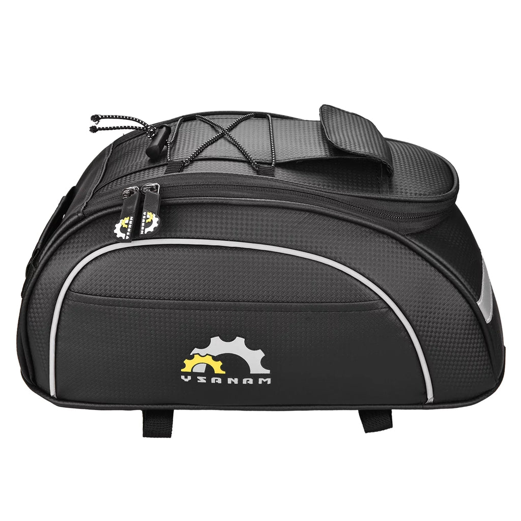 '- MTB Luggage Bag Insulated Trunk Pannier Waterproof Rear Rack Storage Bike Bag Cycling Carrier Cooler