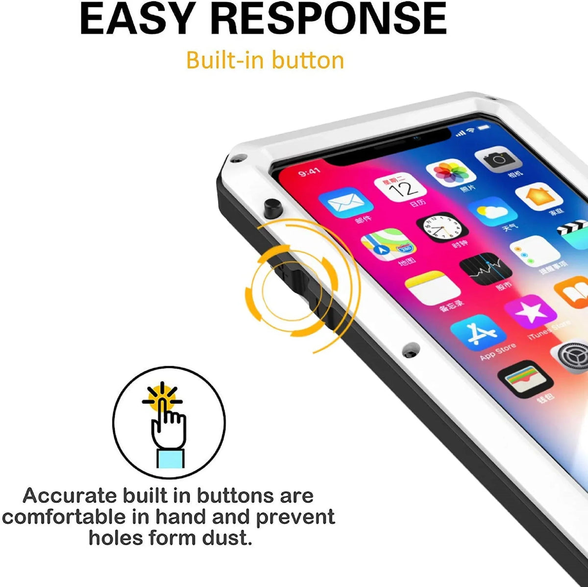 and Military iPhone Protection, Shockproof Resistant Travel 5s Heavy Rugged Duty Glass Aluminum Grade Outdoor Gorilla (Silver) Case Metal Scratch