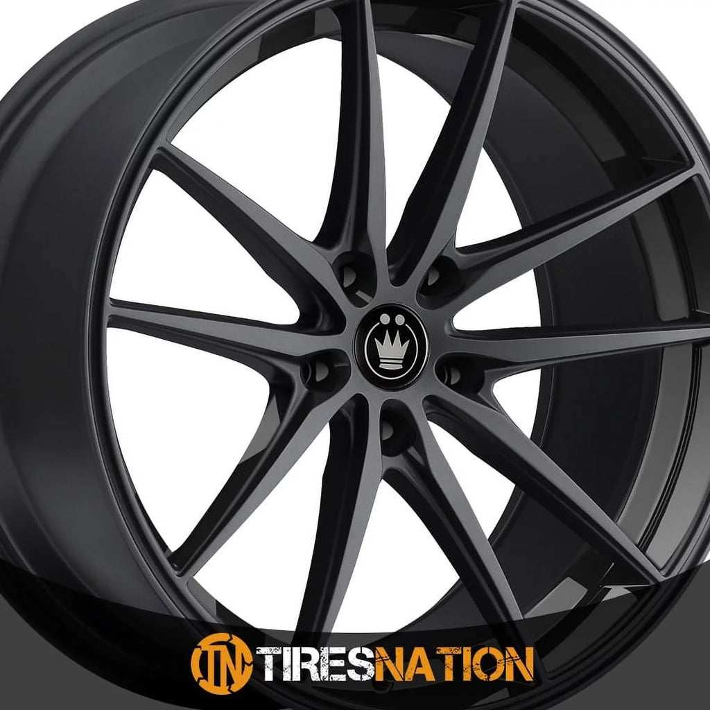 '+45et Gloss 17x8 Konig Oversteer Black 37B Wheel 5x100
