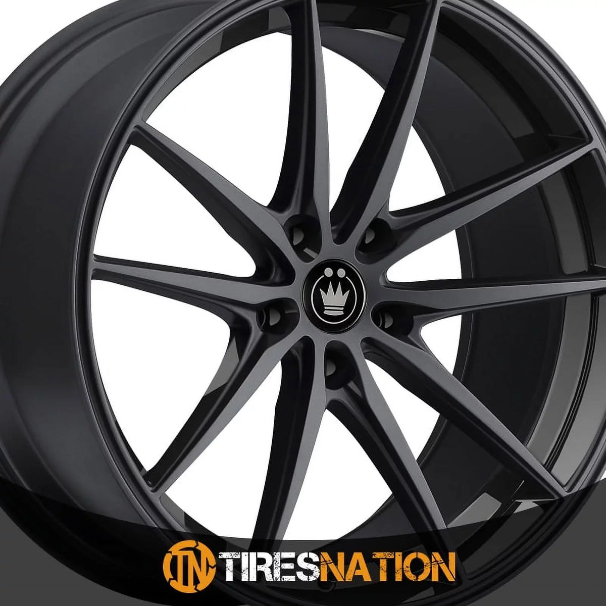 '+45et Gloss 17x8 Konig Oversteer Black 37B Wheel 5x100