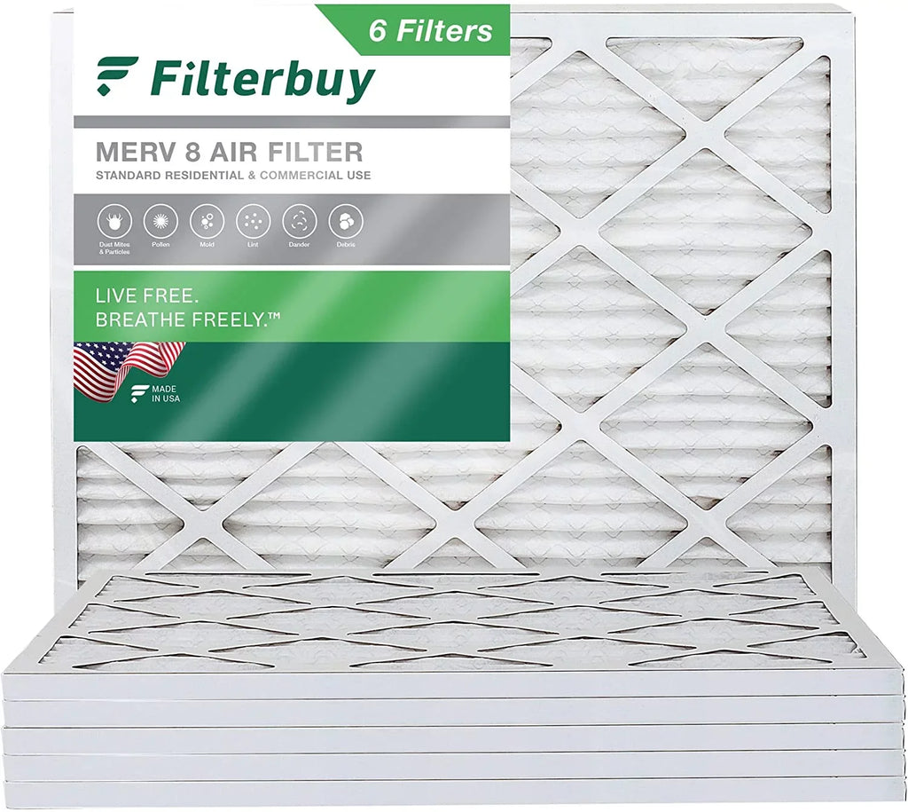 HVAC MERV (6-Pack) Pleated Filters 8 Furnace Filterbuy Air 19x20x1 AC