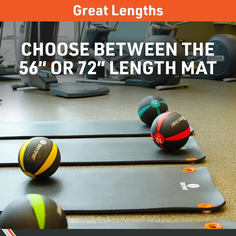 1 for for Perfect Long, Thick, Black BodySport Training Gyms Exercise and Fitness in. and – Mat – in. Women 72 Personal Men